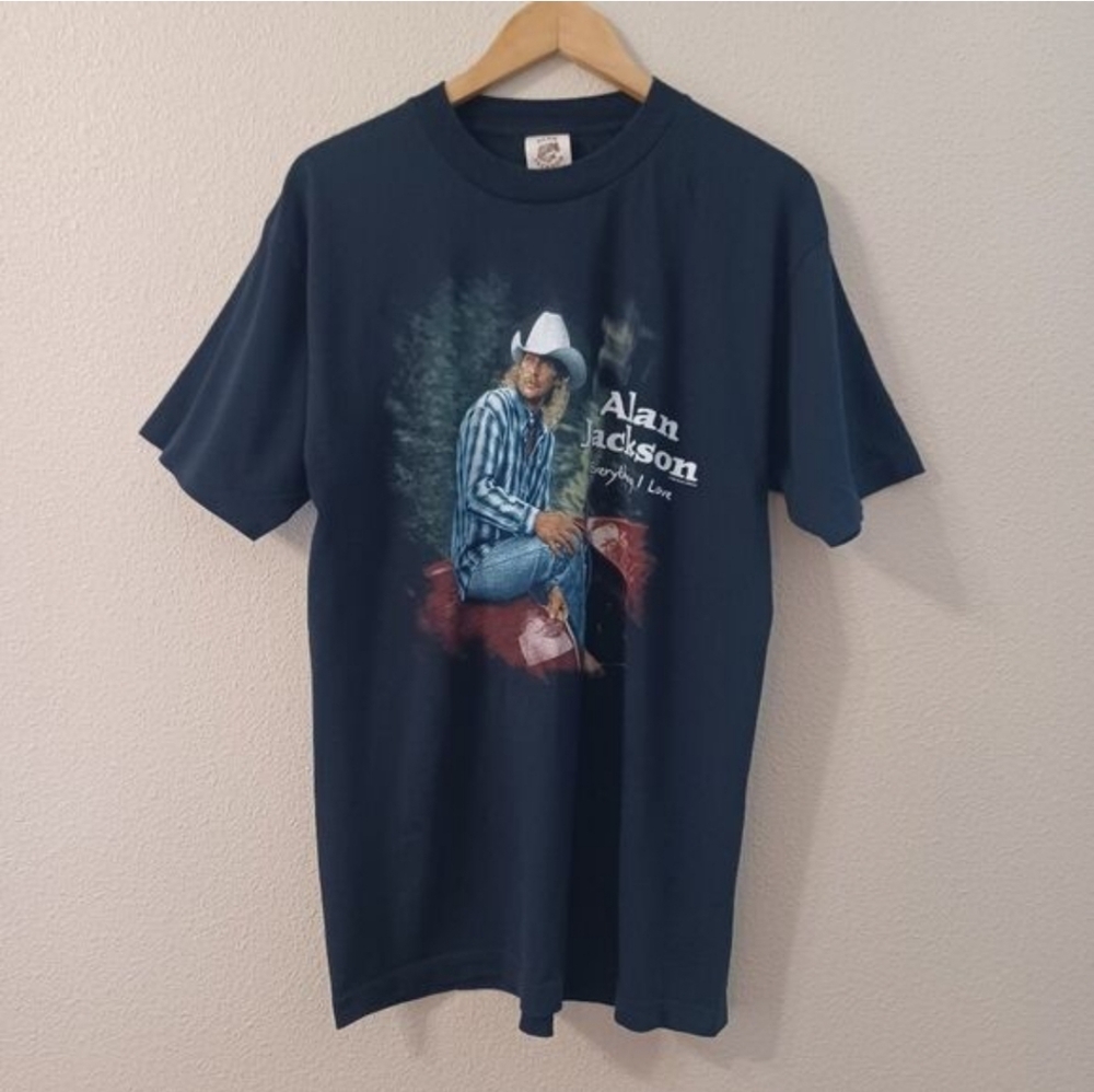 Vintage Alan Jackson Everything I Love 90's Tour T-Shirt. Never Been Worn